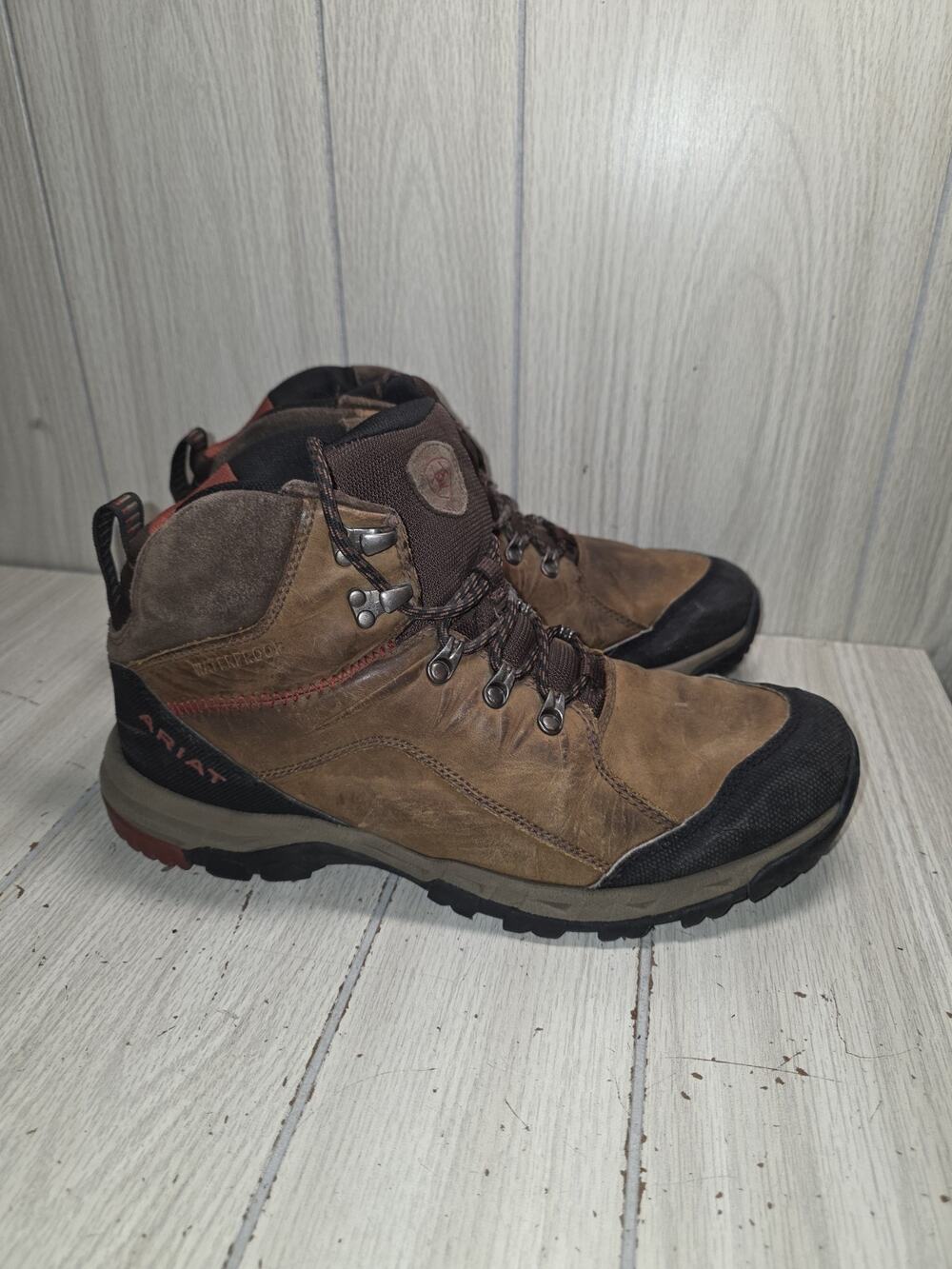 Ariat Skyline Mid Waterproof Leather Boots Brown Size 11D Gorpcore Boot